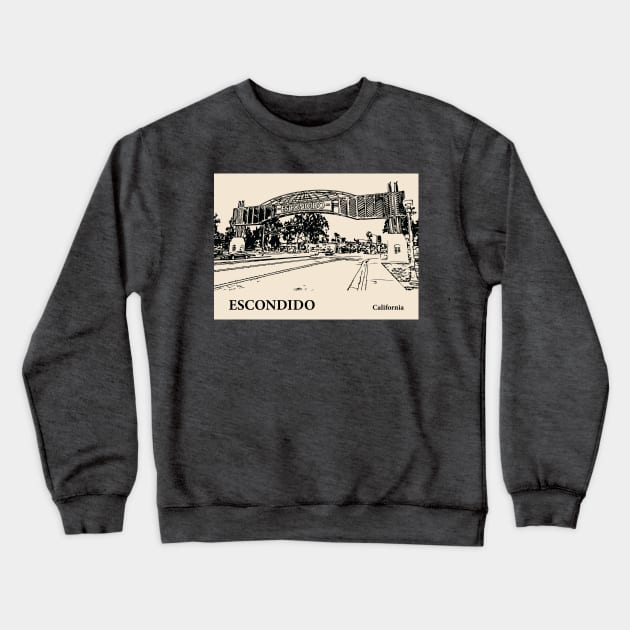 Escondido - California Crewneck Sweatshirt by Lakeric